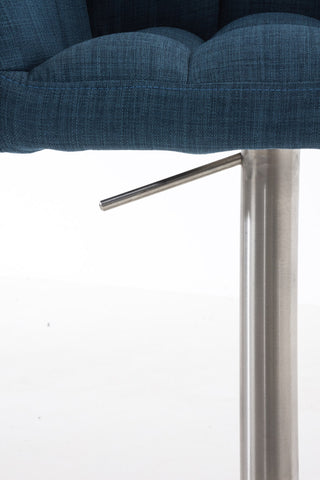 TPFLiving bar stool Damascus frame stainless steel fabric