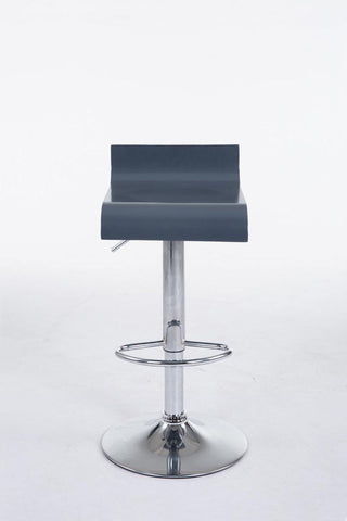 TPFLiving Barhocker Wullf Gestell Metall in Chromoptik Holzsitz