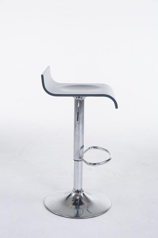 TPFLiving Barhocker Wullf Gestell Metall in Chromoptik Holzsitz