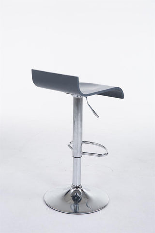 TPFLiving Barhocker Wullf Gestell Metall in Chromoptik Holzsitz
