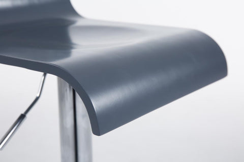 TPFLiving Barhocker Wullf Gestell Metall in Chromoptik Holzsitz