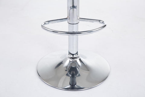 TPFLiving Barhocker Wullf Gestell Metall in Chromoptik Holzsitz