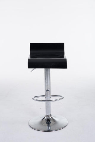 TPFLiving Barhocker Wullf Gestell Metall in Chromoptik Holzsitz