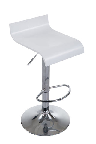 TPFLiving Barhocker Wullf Gestell Metall in Chromoptik Holzsitz
