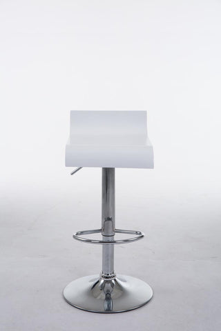TPFLiving Barhocker Wullf Gestell Metall in Chromoptik Holzsitz