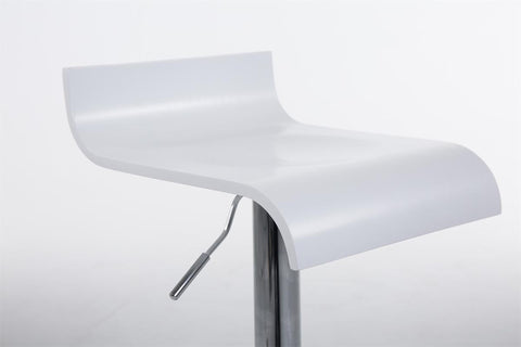 TPFLiving Barhocker Wullf Gestell Metall in Chromoptik Holzsitz