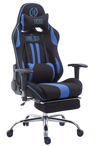 TPFLiving Racing Bürostuhl Limitless Stoff mit Fußablage