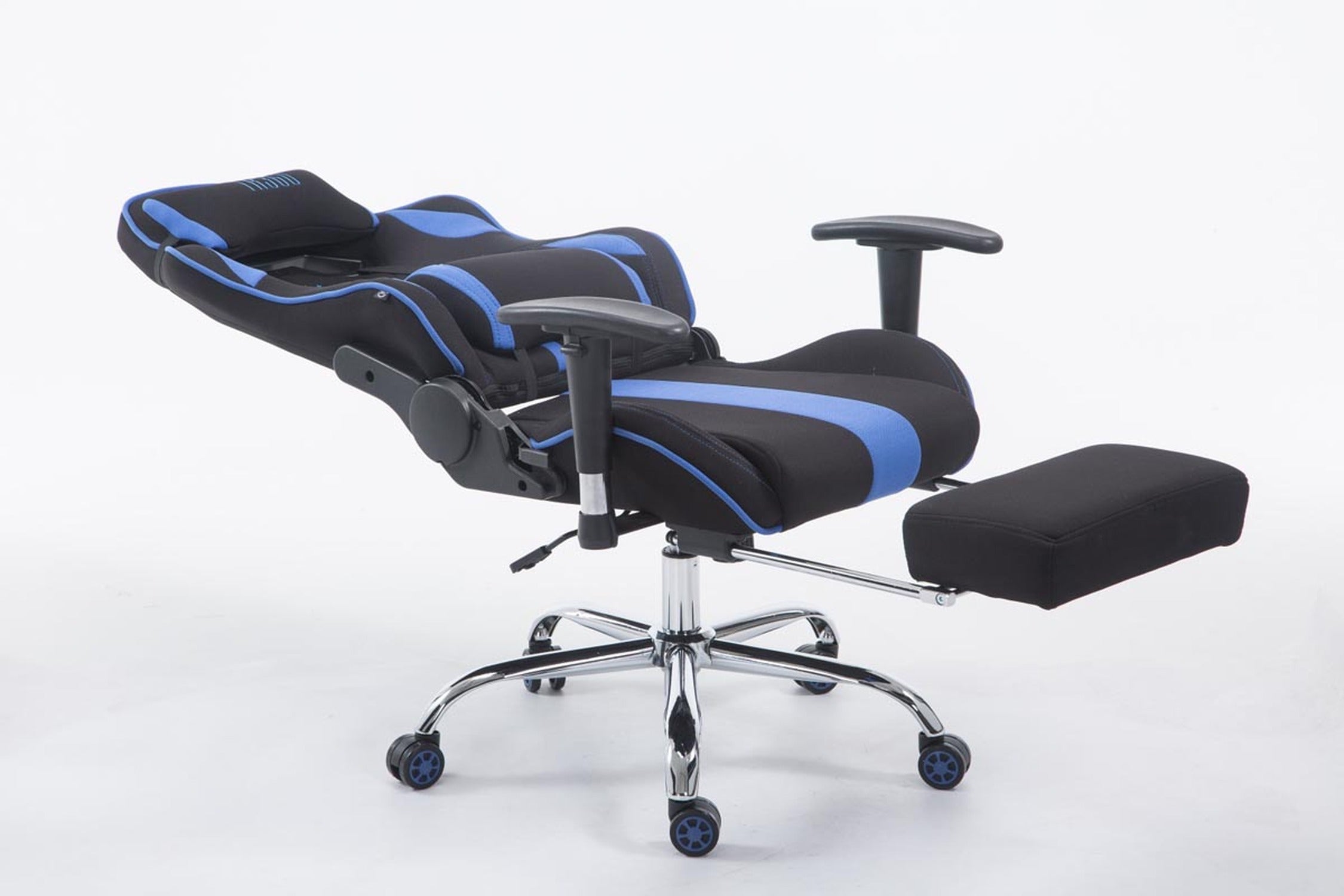 TPFLiving Racing Bürostuhl Limitless Stoff mit Fußablage