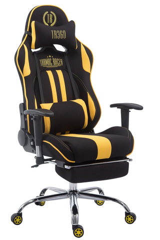 TPFLiving Racing Bürostuhl Limitless Stoff mit Fußablage