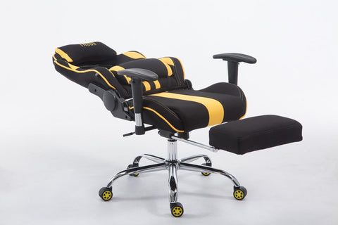 TPFLiving Racing Bürostuhl Limitless Stoff mit Fußablage