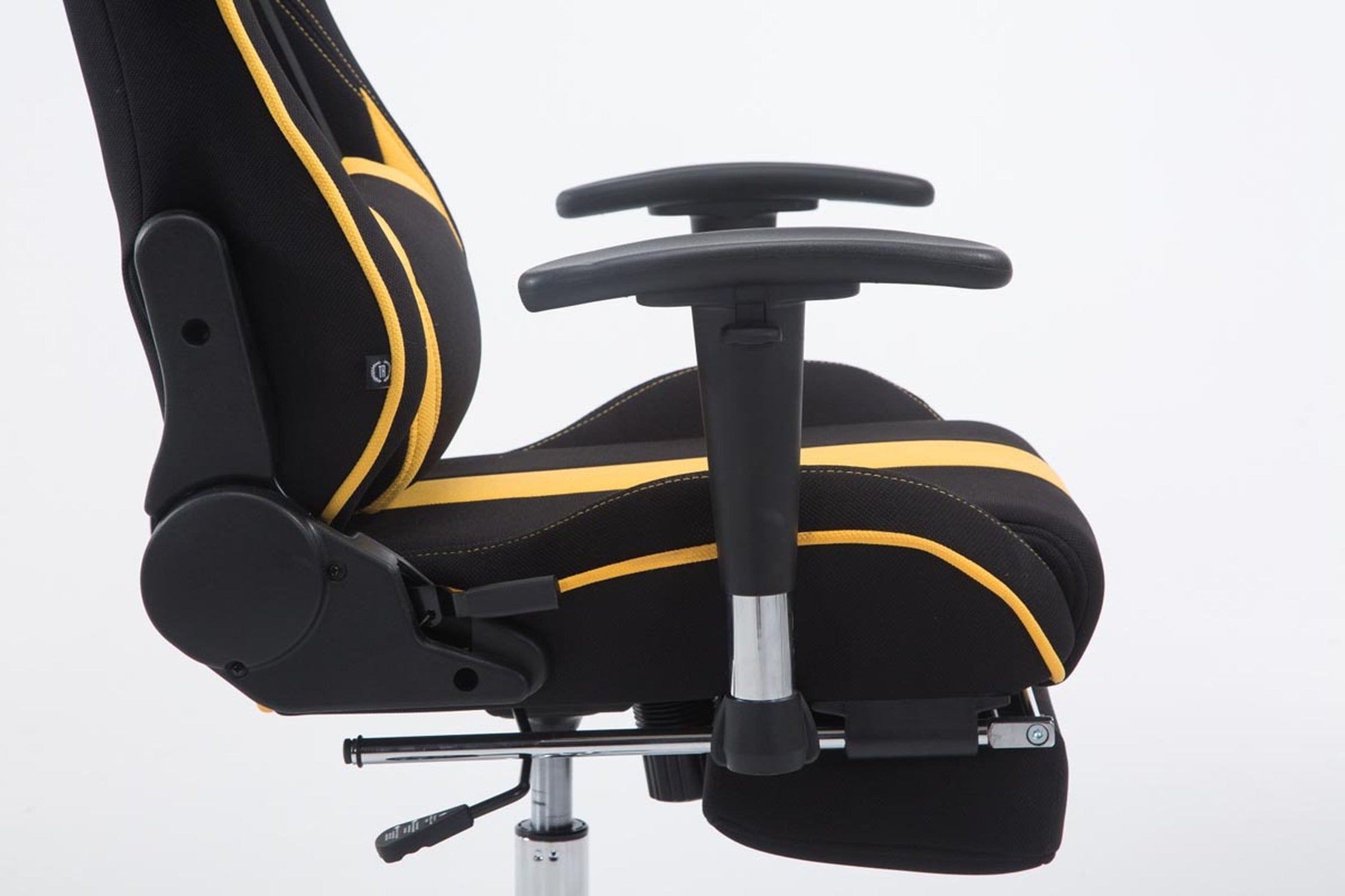 TPFLiving Racing Bürostuhl Limitless Stoff mit Fußablage