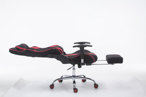 TPFLiving Racing Bürostuhl Limitless Stoff mit Fußablage