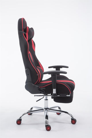 TPFLiving Racing Bürostuhl Limitless Stoff mit Fußablage