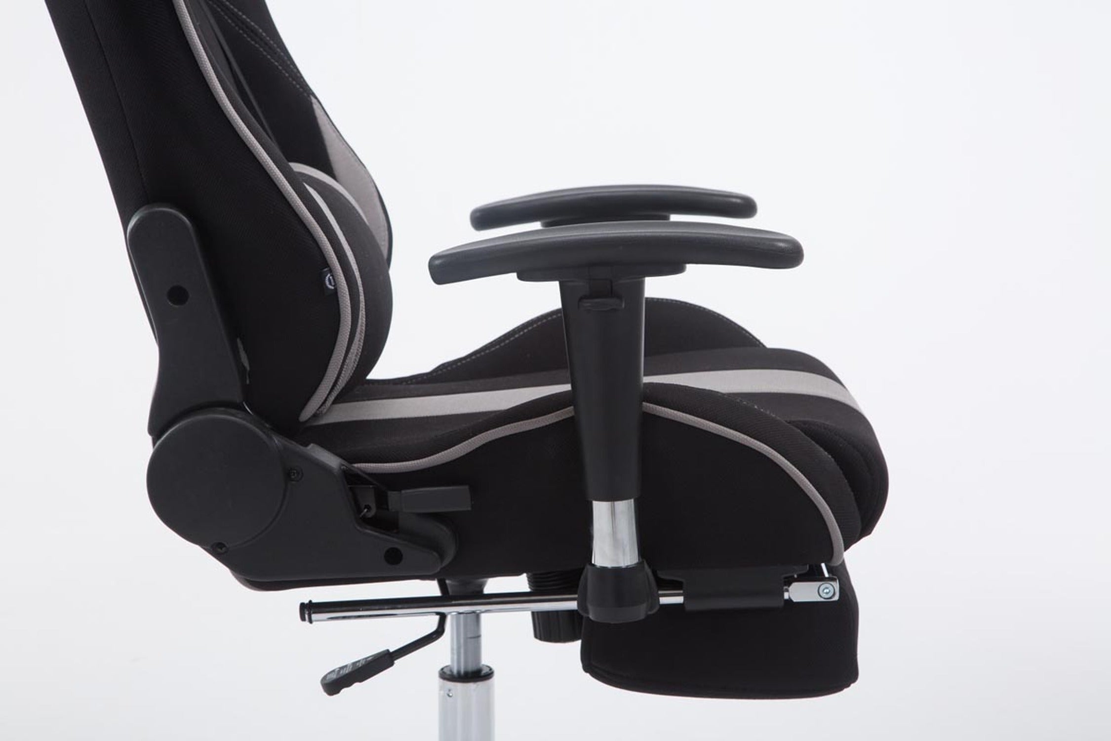 TPFLiving Racing Bürostuhl Limitless Stoff mit Fußablage