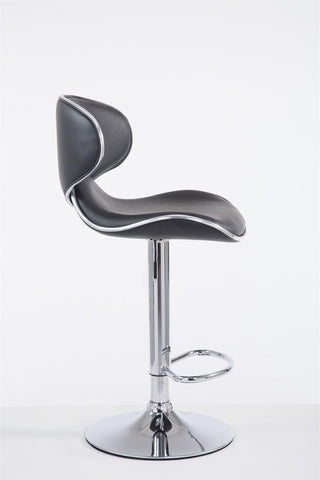 TPFLiving Barhocker Las Palmas Gestell Metall in Chromoptik Kunstleder