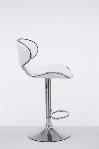 TPFLiving Barhocker Las Palmas Gestell Metall in Chromoptik Kunstleder