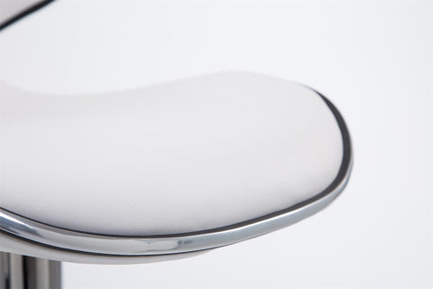 TPFLiving Barhocker Las Palmas Gestell Metall in Chromoptik Kunstleder