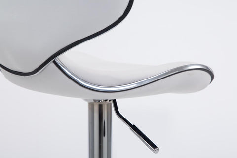 TPFLiving Barhocker Las Palmas Gestell Metall in Chromoptik Kunstleder