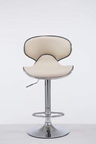 TPFLiving Barhocker Las Palmas Gestell Metall in Chromoptik Kunstleder