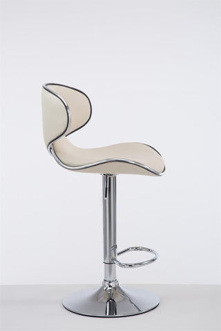 TPFLiving Barhocker Las Palmas Gestell Metall in Chromoptik Kunstleder