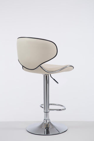 TPFLiving Barhocker Las Palmas Gestell Metall in Chromoptik Kunstleder