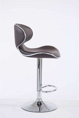 TPFLiving Barhocker Las Palmas Gestell Metall in Chromoptik Kunstleder