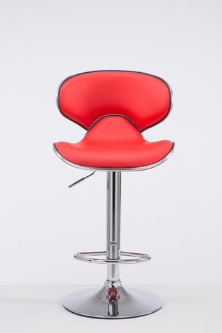 TPFLiving Barhocker Las Palmas Gestell Metall in Chromoptik Kunstleder