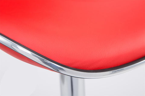 TPFLiving Barhocker Las Palmas Gestell Metall in Chromoptik Kunstleder