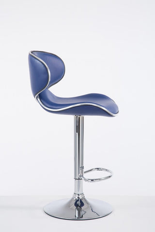 TPFLiving Barhocker Las Palmas Gestell Metall in Chromoptik Kunstleder