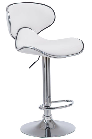 TPFLiving Barhocker Las Palmas Gestell Metall in Chromoptik Kunstleder