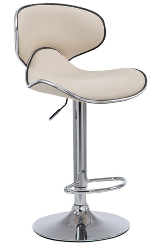 TPFLiving Barhocker Las Palmas Gestell Metall in Chromoptik Kunstleder