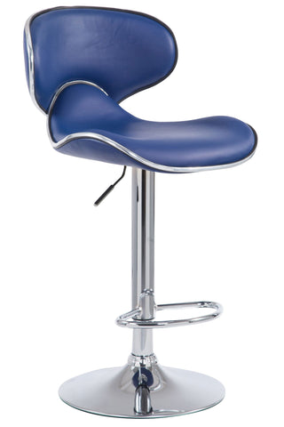TPFLiving Barhocker Las Palmas Gestell Metall in Chromoptik Kunstleder