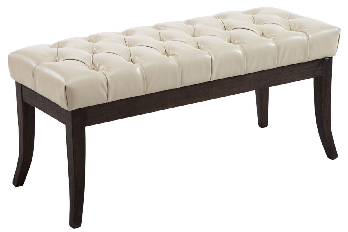 TPFLiving Sitzbank Romeo Kunstleder antik-dunkel 100