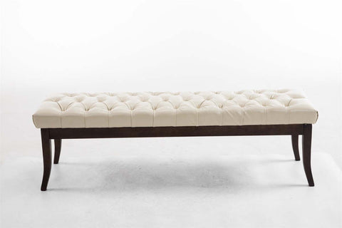 TPFLiving Sitzbank Romeo Kunstleder antik-dunkel 150