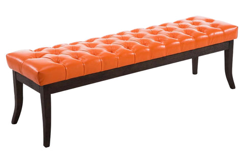 TPFLiving Sitzbank Romeo Kunstleder antik-dunkel 150