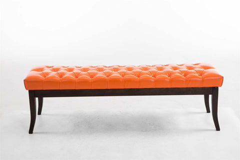 TPFLiving Sitzbank Romeo Kunstleder antik-dunkel 150