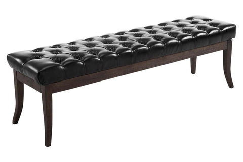 TPFLiving Sitzbank Romeo Kunstleder antik-dunkel 150
