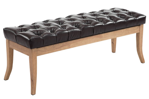 TPFLiving Sitzbank Romeo Kunstleder antik-hell 120