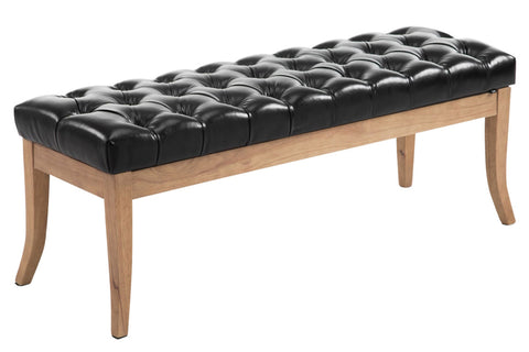 TPFLiving Sitzbank Romeo Kunstleder antik-hell 120