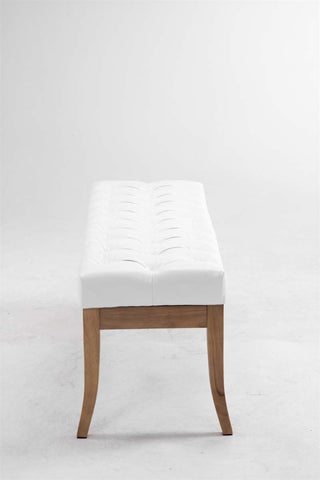 TPFLiving Sitzbank Romeo Kunstleder antik-hell 120