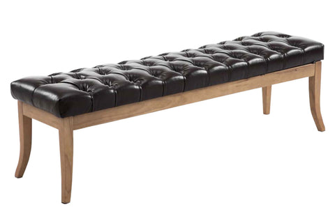 TPFLiving Sitzbank Romeo Kunstleder antik-hell 150