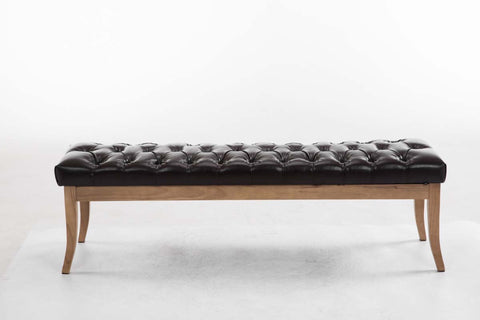 TPFLiving Sitzbank Romeo Kunstleder antik-hell 150