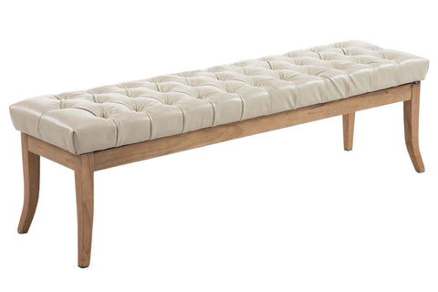 TPFLiving Sitzbank Romeo Kunstleder antik-hell 150