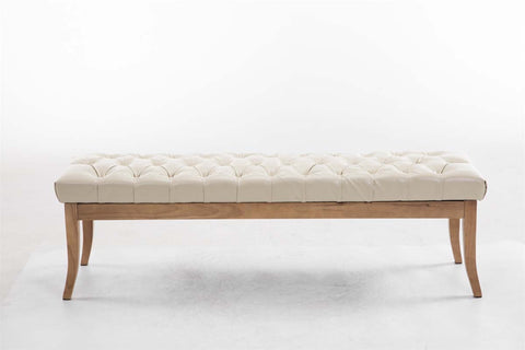 TPFLiving Sitzbank Romeo Kunstleder antik-hell 150