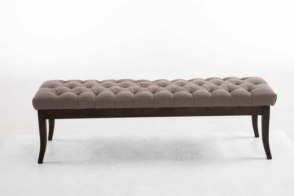 TPFLiving Sitzbank Romeo Stoff antik-dunkel 150