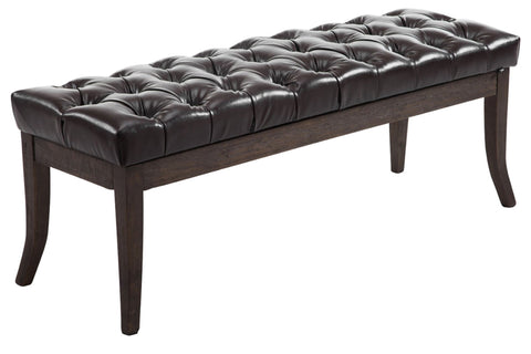TPFLiving Sitzbank Romeo Kunstleder antik-dunkel 150