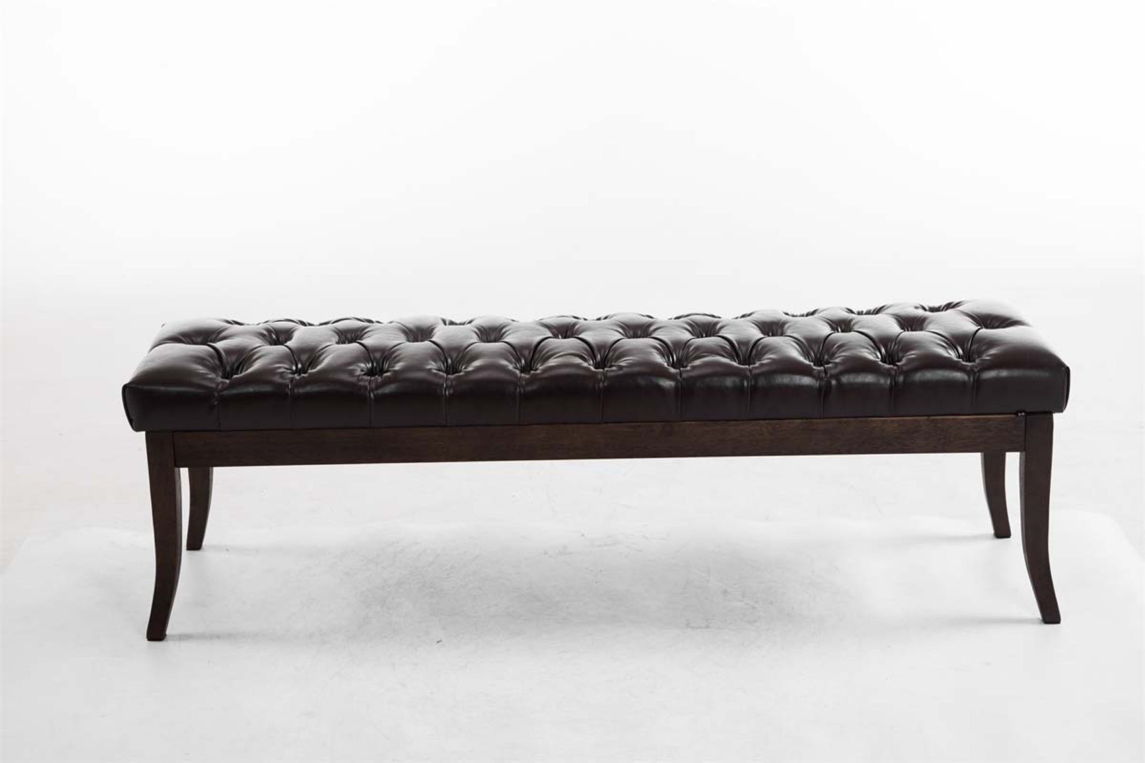 TPFLiving Sitzbank Romeo Kunstleder antik-dunkel 150