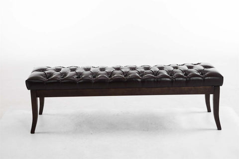 TPFLiving Sitzbank Romeo Kunstleder antik-dunkel 150
