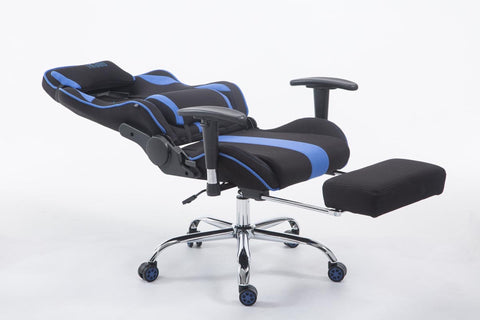 TPFLiving Racing Bürostuhl Limitless-2 Stoff mit Fußablage