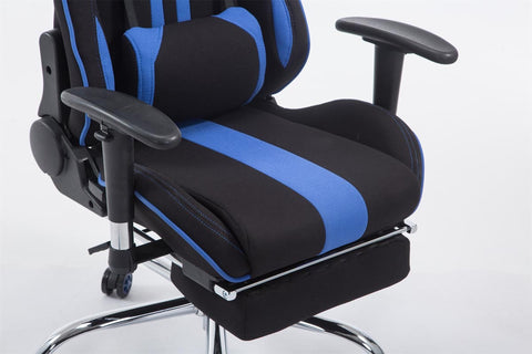 TPFLiving Racing Bürostuhl Limitless-2 Stoff mit Fußablage